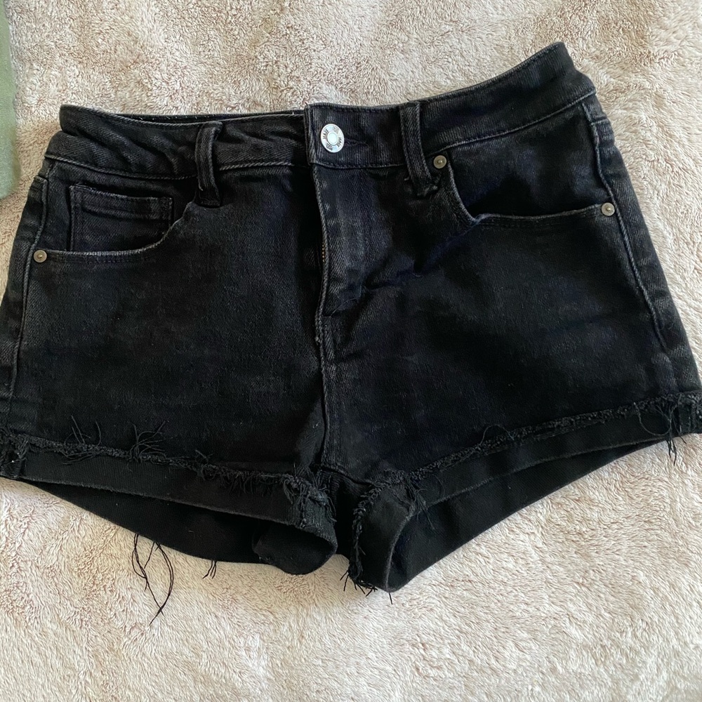 black short shorts